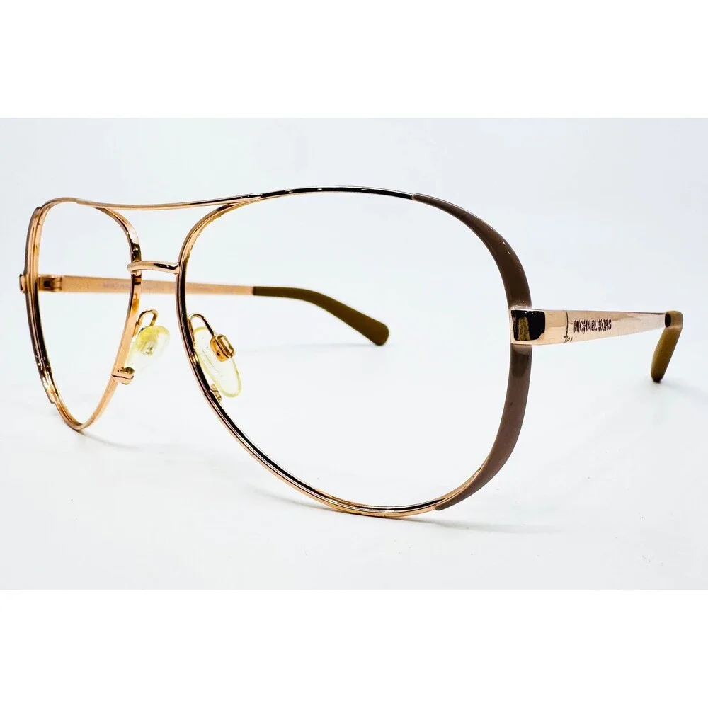 Michael Kors Eyeglasses Womens Gold Aviator MK 5004 Chelsea 59-13-135